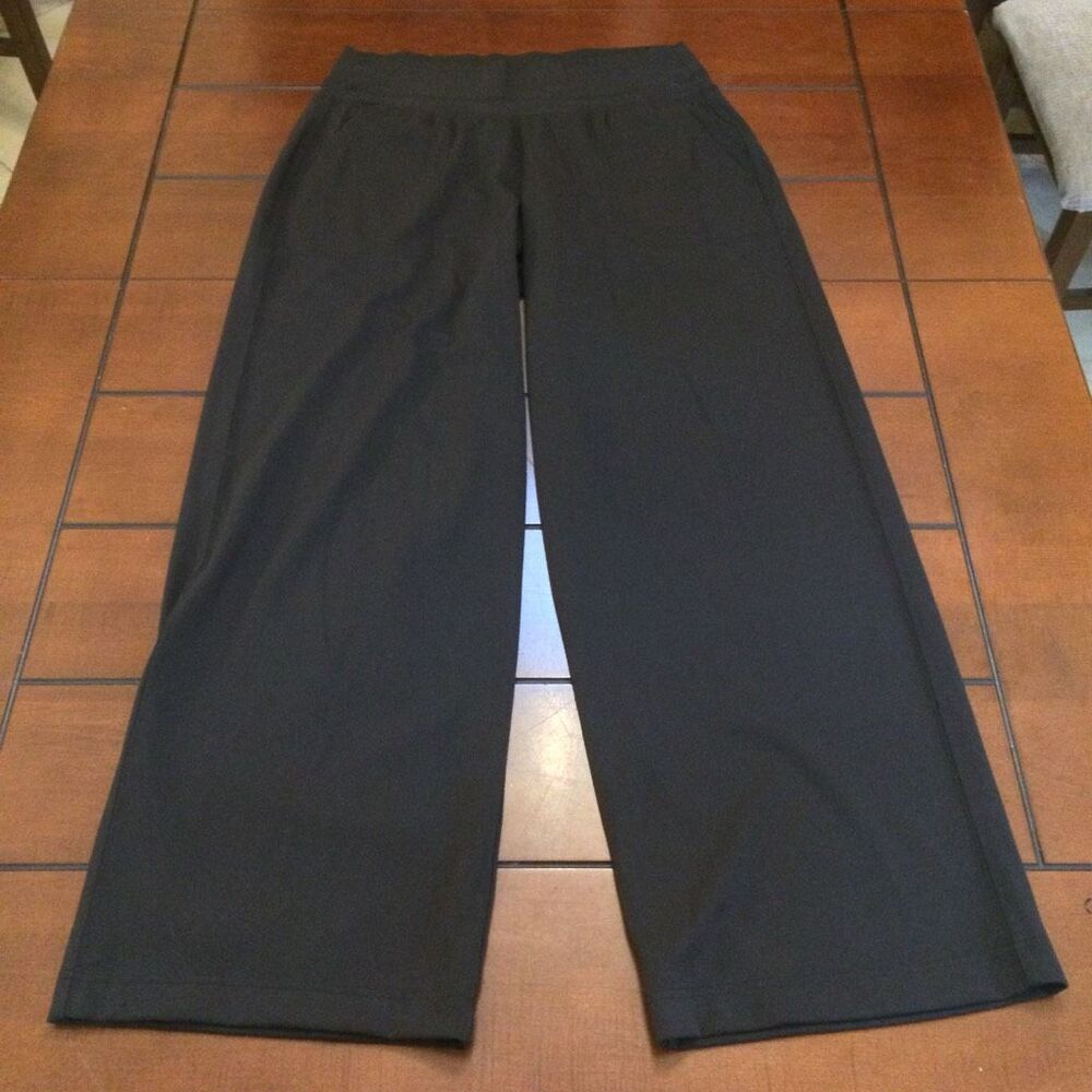 Athleta wide leg tech pants large black women’s
